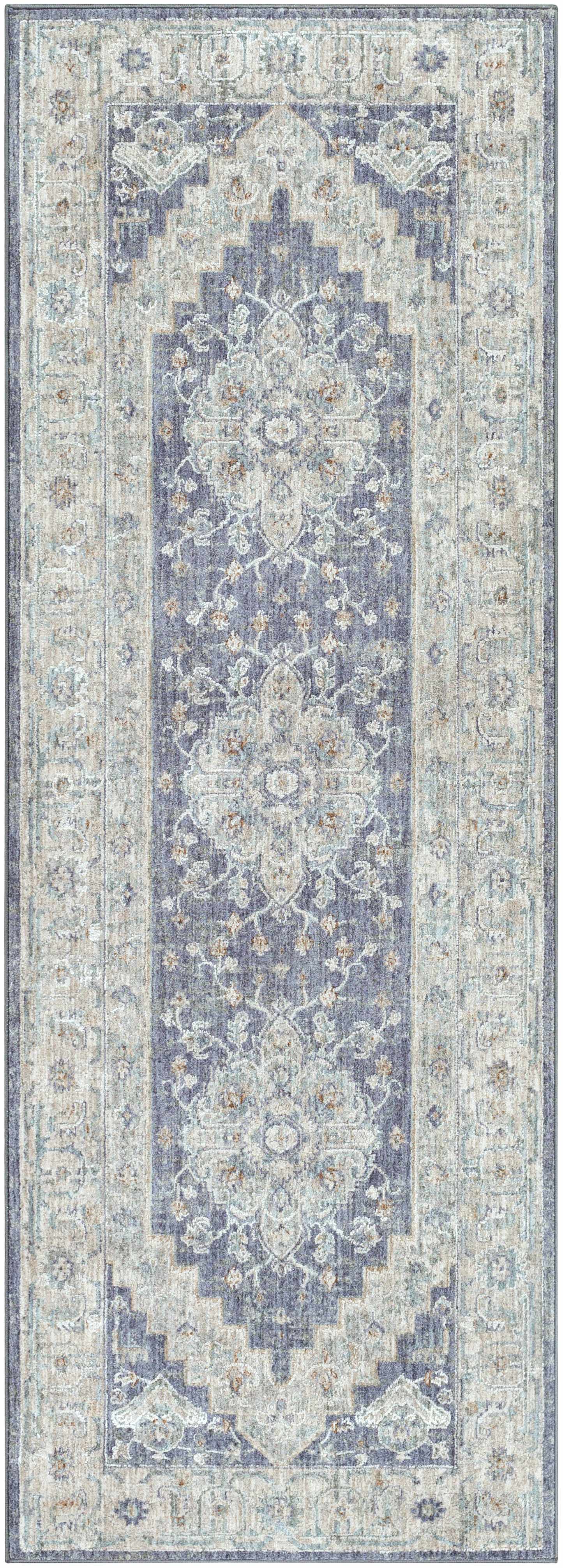 Sema Blue Medallion Rug by Hauteloom