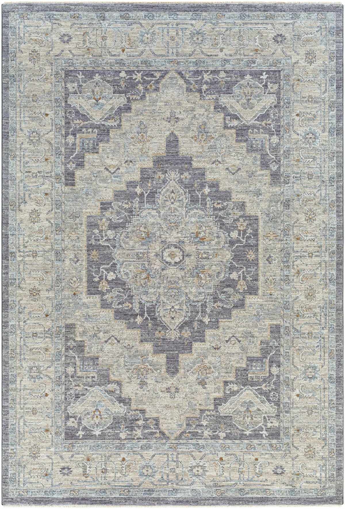 Sema Blue Medallion Rug by Hauteloom