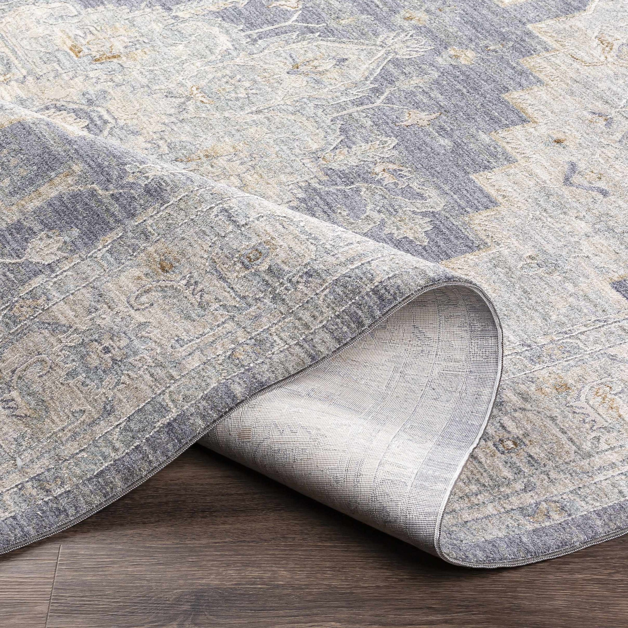 Sema Blue Medallion Rug by Hauteloom