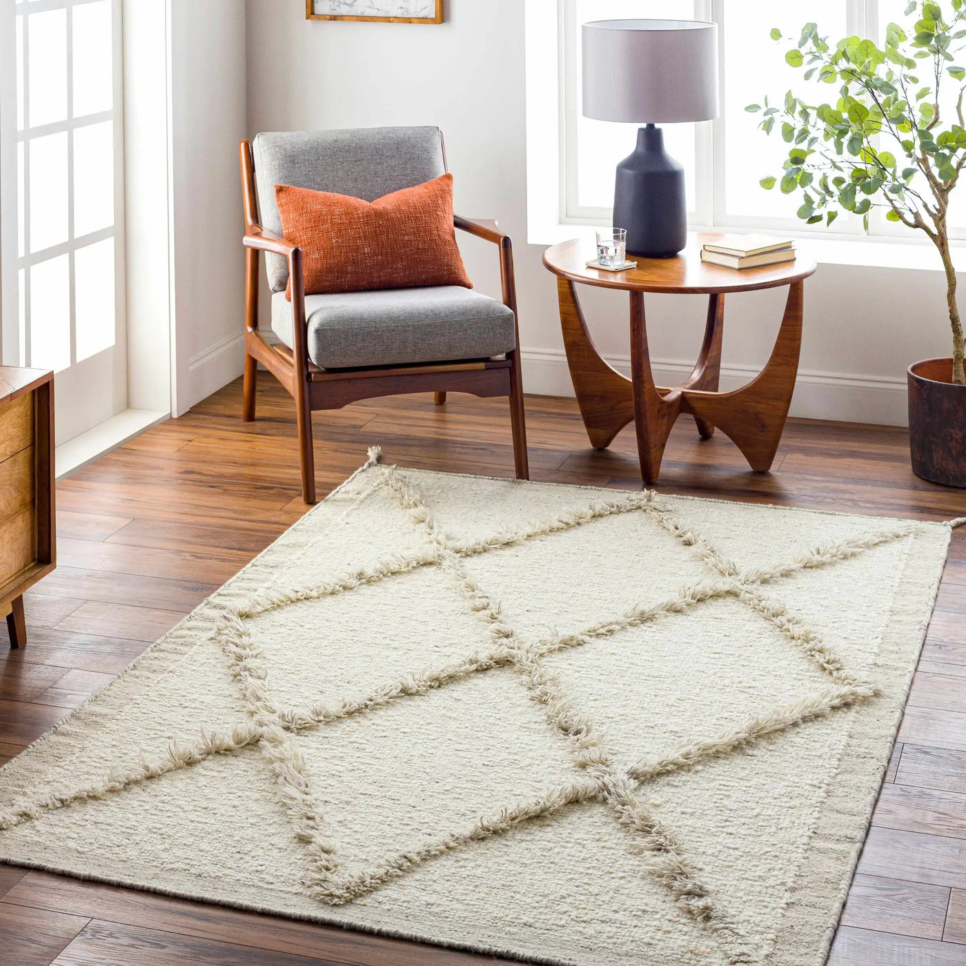 Awen Hand Knotted Wool Area Rug - Clearance by Boutique Rugs