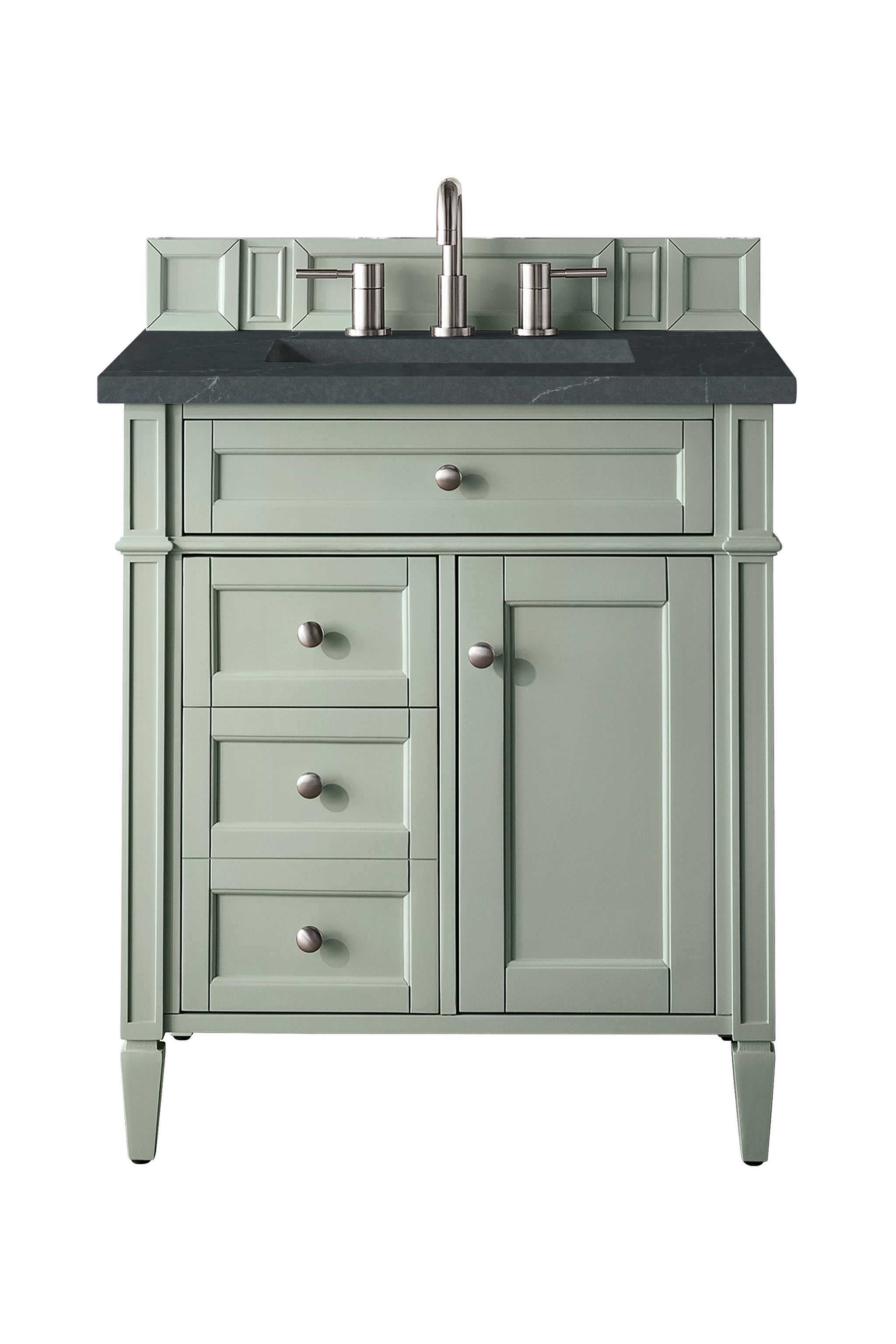 James Martin Brittany 30" Single Bathroom Vanity, Sage Green by James Martin