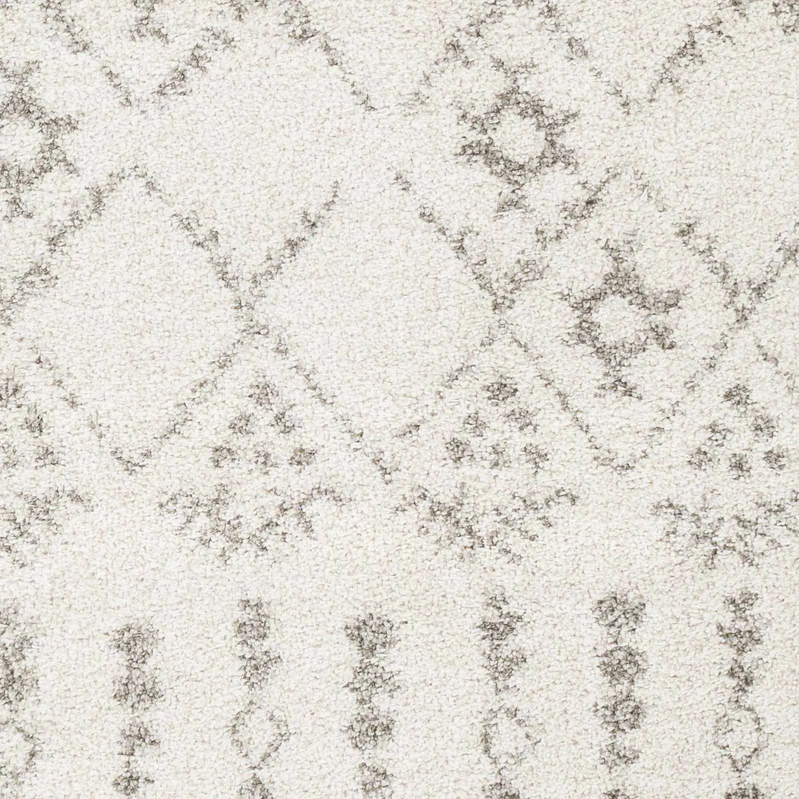 Aylett Beige Trellis Shag Rug - Clearance by Boutique Rugs