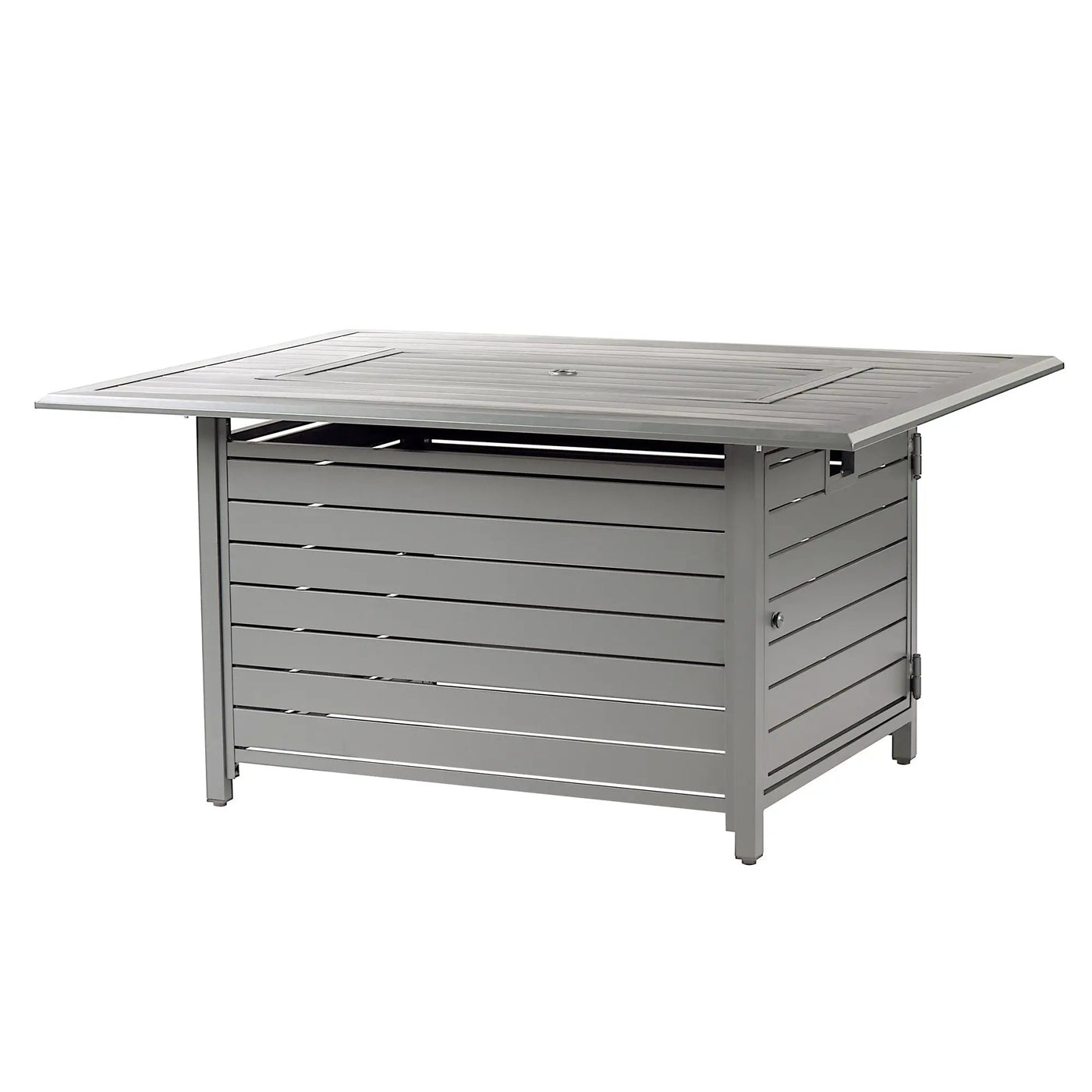 Aluminum 48-in Rectangular Propane Fire Table, Beads, Covers and Lid by Sharicks