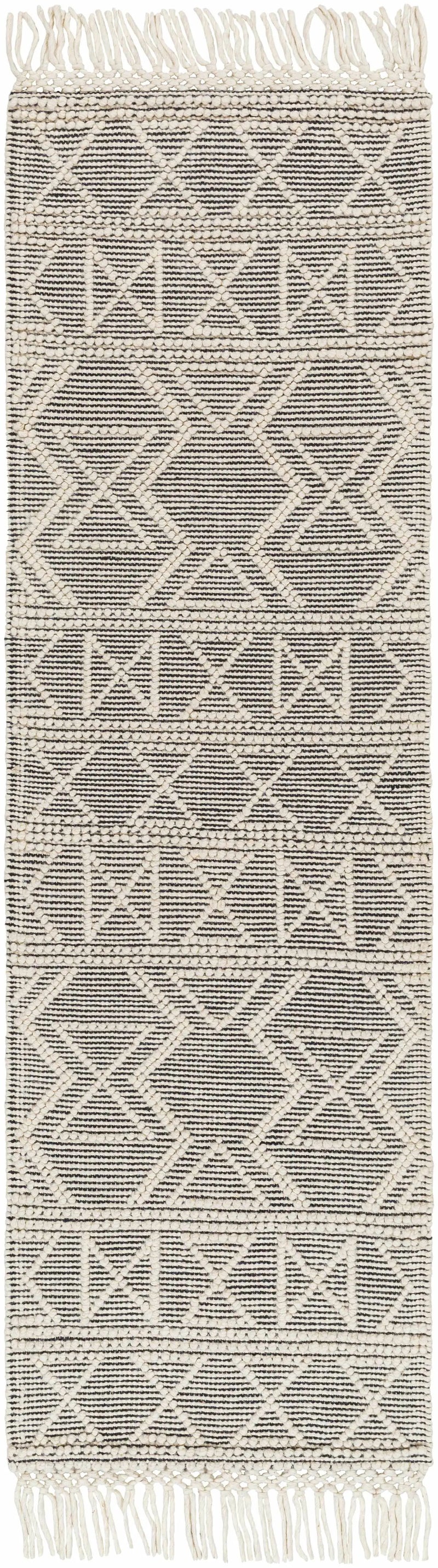 Aziel Wool Rug with Tassels - Clearance by Boutique Rugs