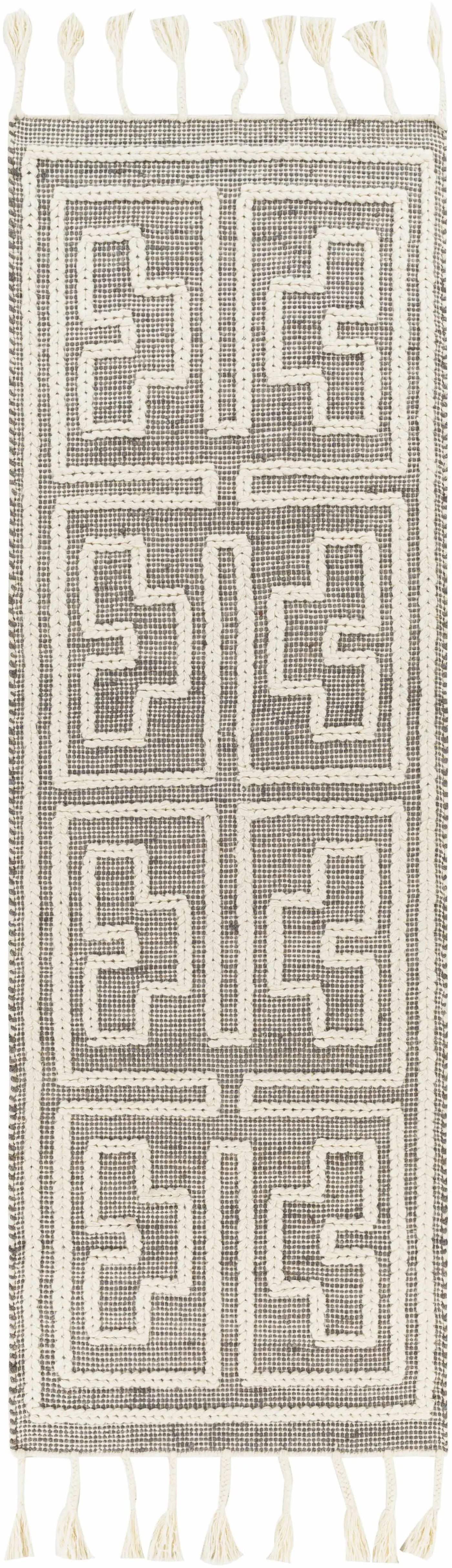 Azra Tasseled Jute&Wool Rug - Clearance by Boutique Rugs