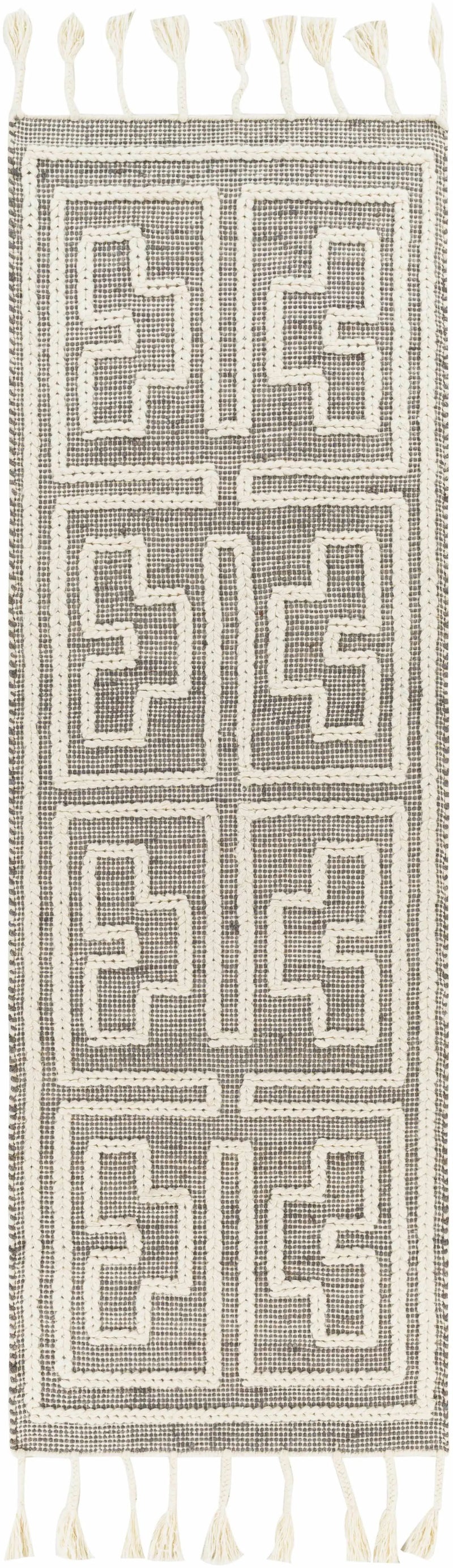 Azra Tasseled Jute&Wool Rug - Clearance by Boutique Rugs
