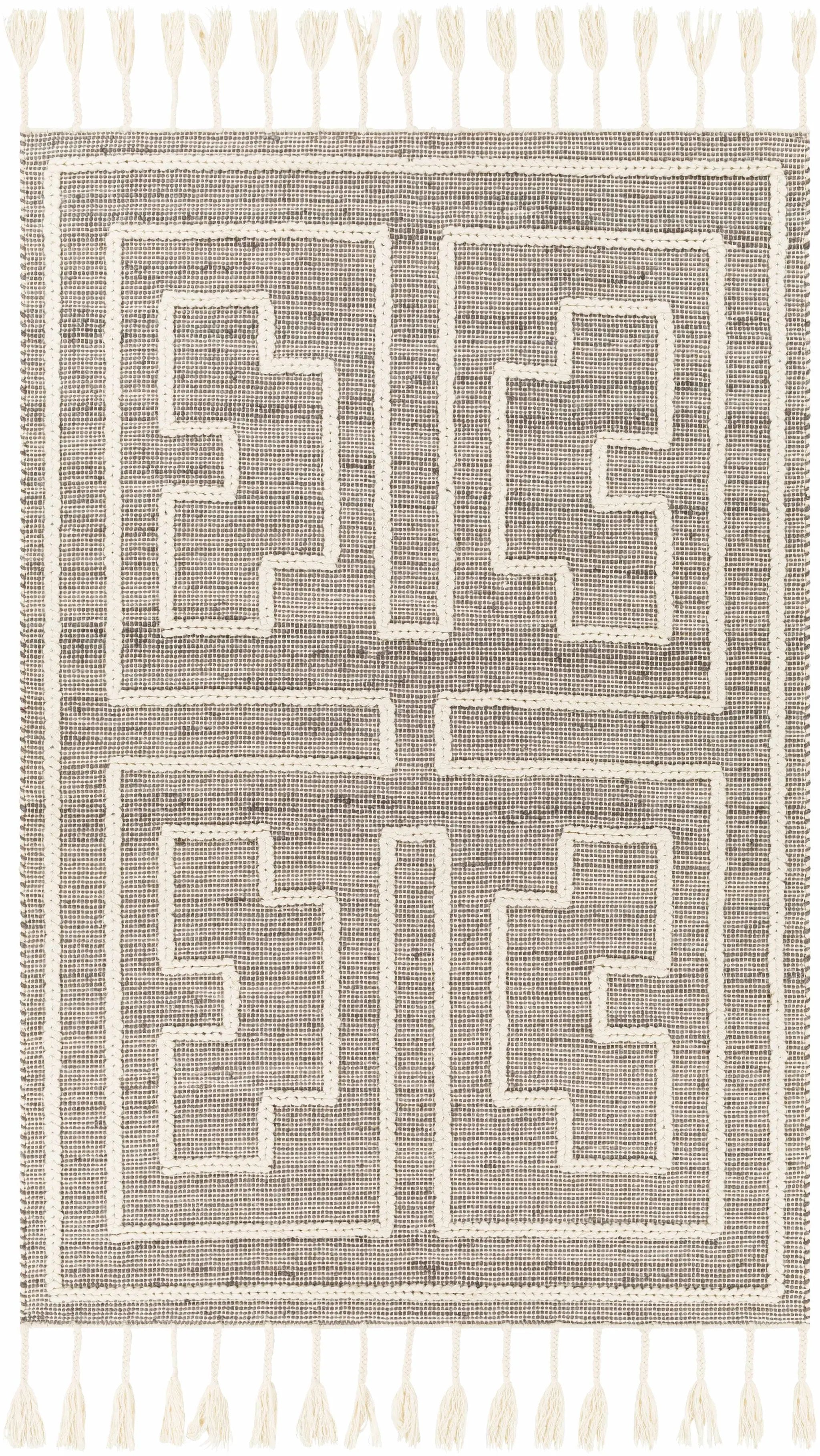 Azra Tasseled Jute&Wool Rug - Clearance by Boutique Rugs