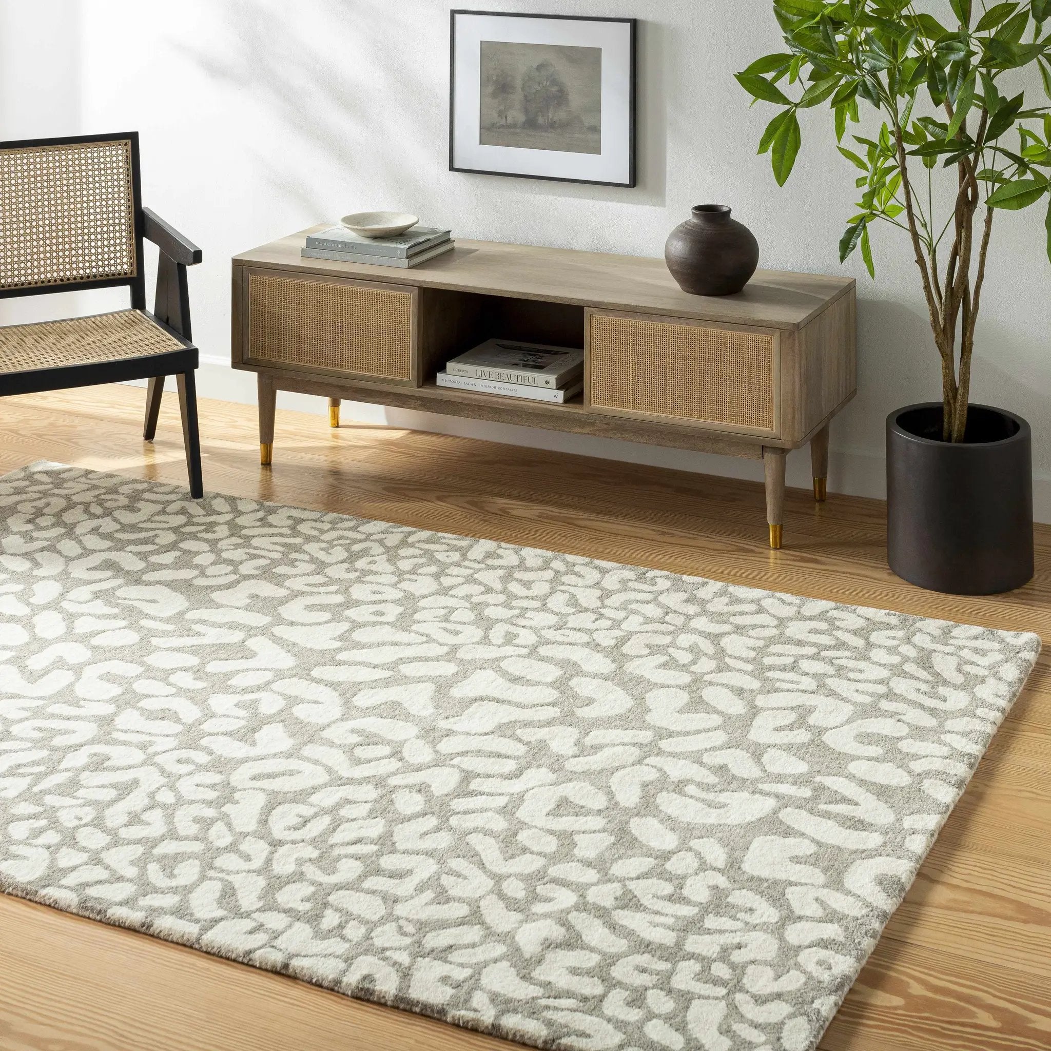 Azuka Leopard Print Area Rug - Clearance by Boutique Rugs
