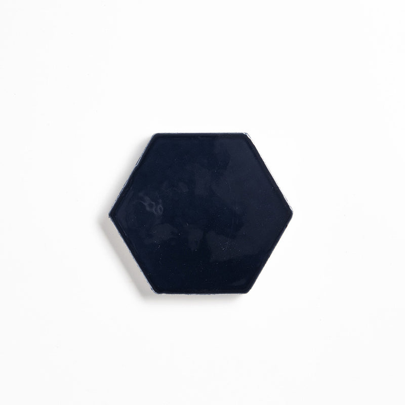 Azul Laguna Glossy Hexagon 4 Ceramic Tiles 4x4 Ceramic Glossy 4x4 Tiles