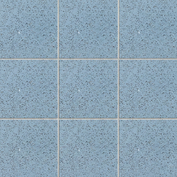 Azure Matte Terrazzo Tiles 8x8