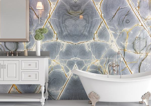 Azure Polished Granite Slab Random room scene