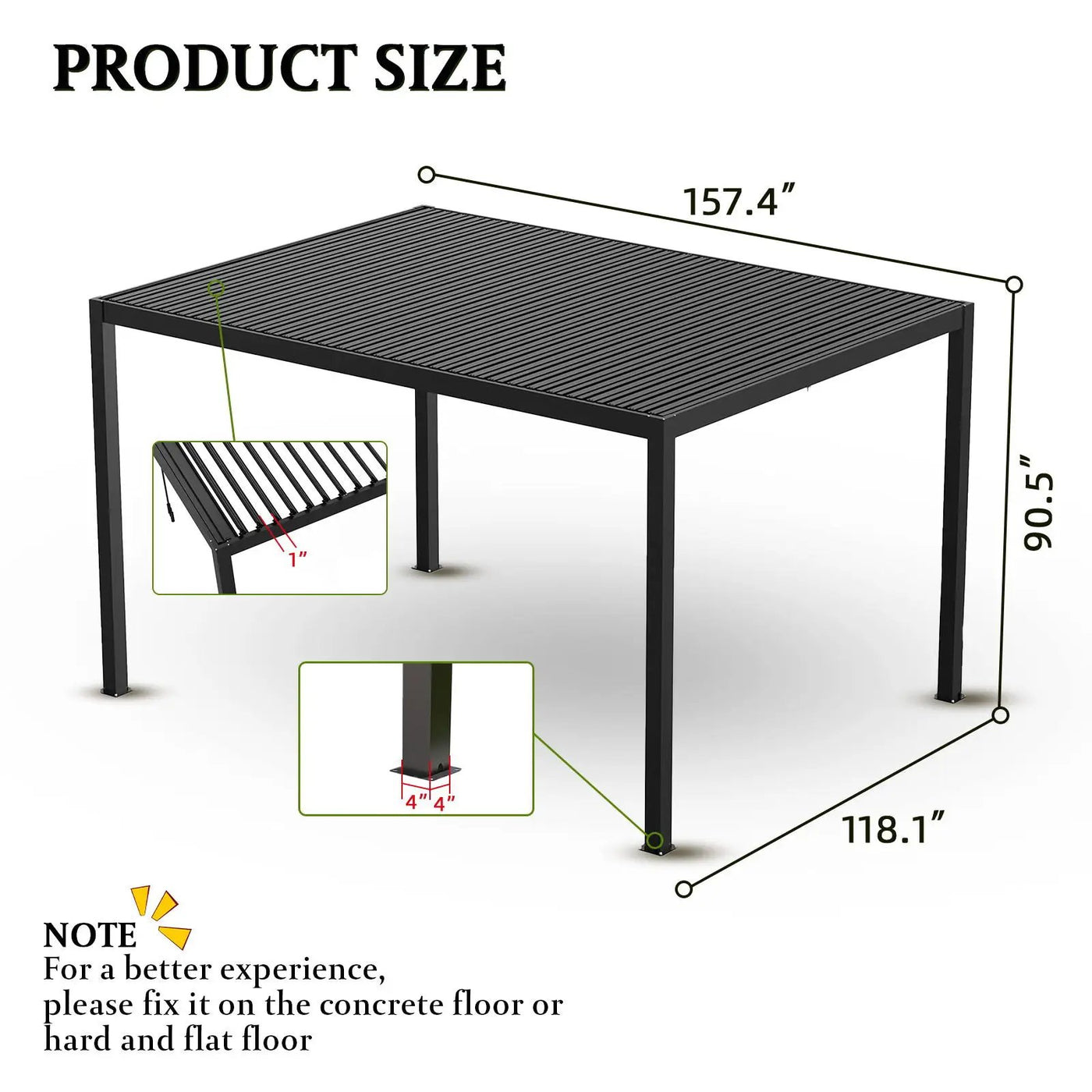 Louver Pergola Aluminium Frame & Louvers by HouseOfZazla