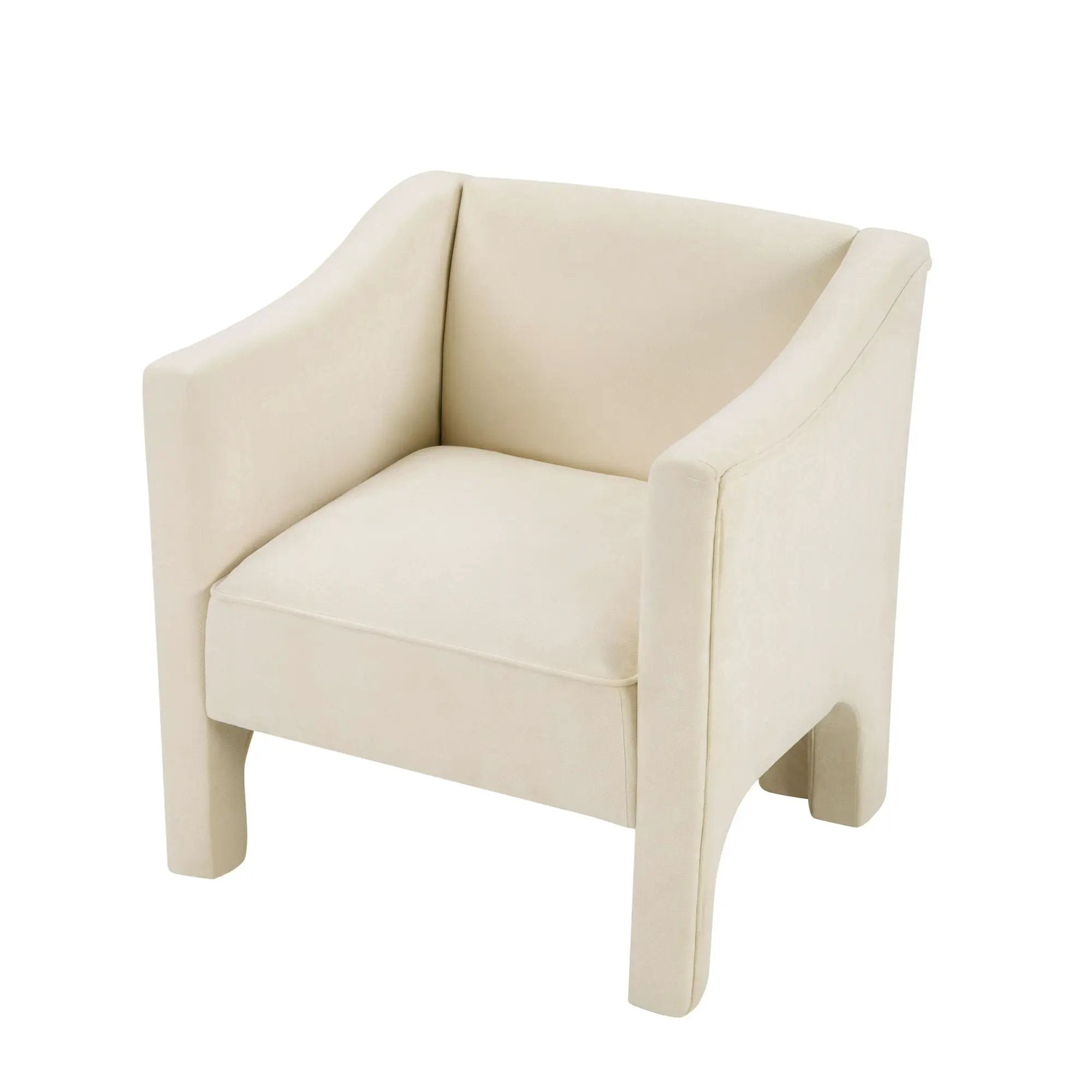 Barrel Accent Chair With Enclosed Arms by HouseOfZazla