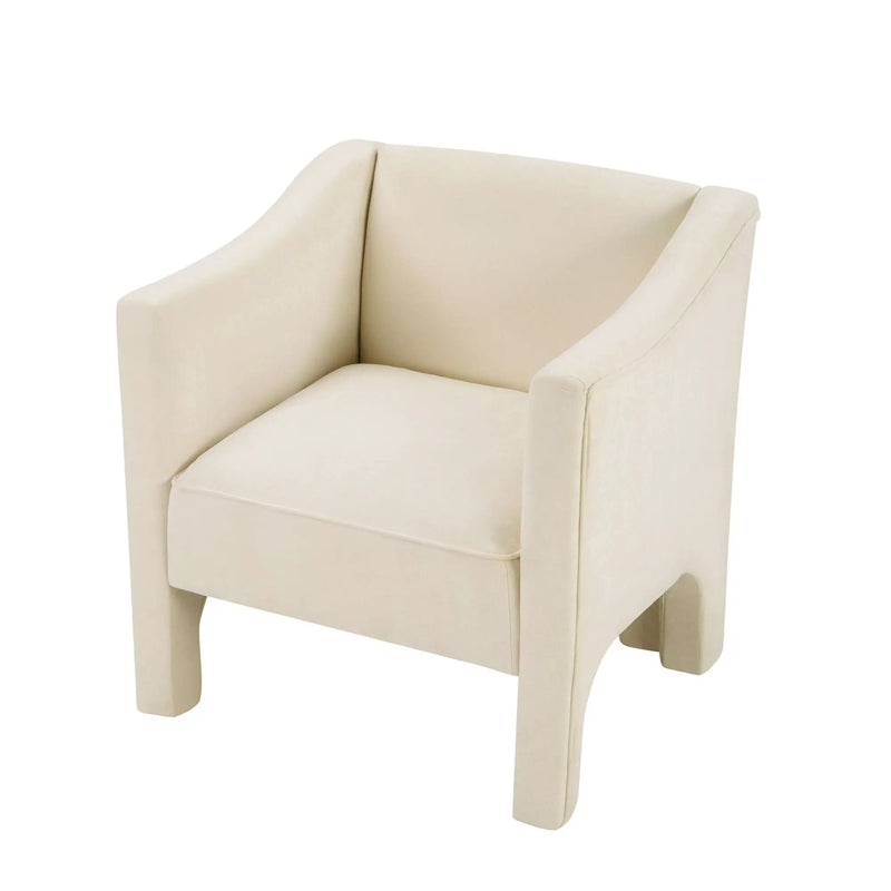 Barrel Accent Chair With Enclosed Arms by HouseOfZazla