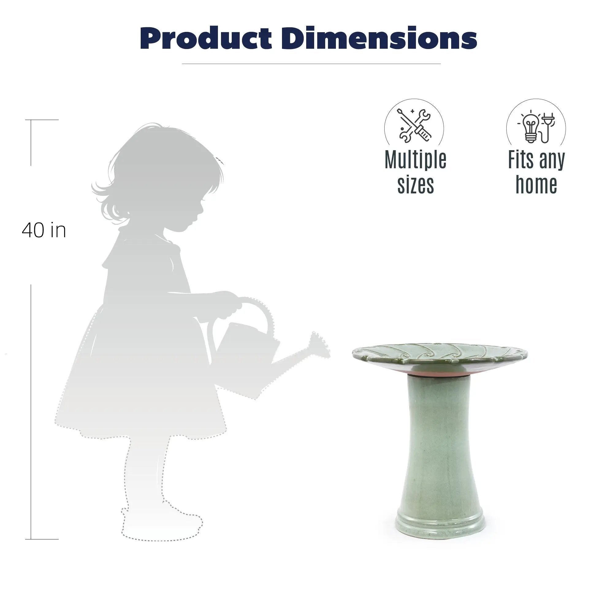 Handmade Glazed Ceramic Bird Bath by HouseOfZazla