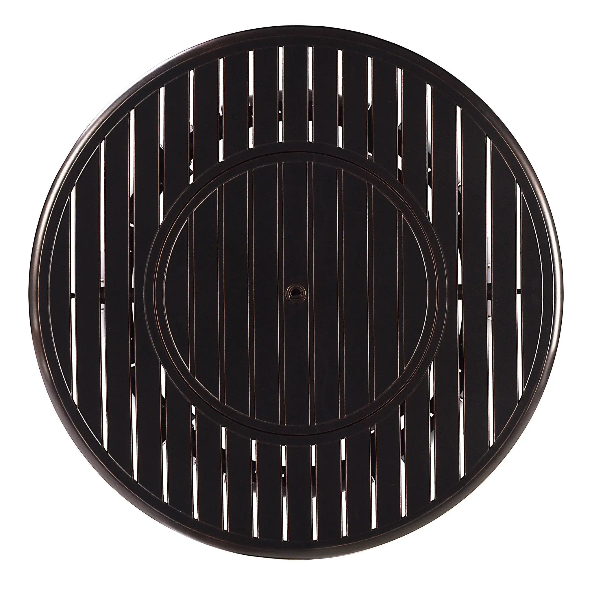 Black Aluminum Fire Table Set with Four Deep Seating Loveseats by Sharicks