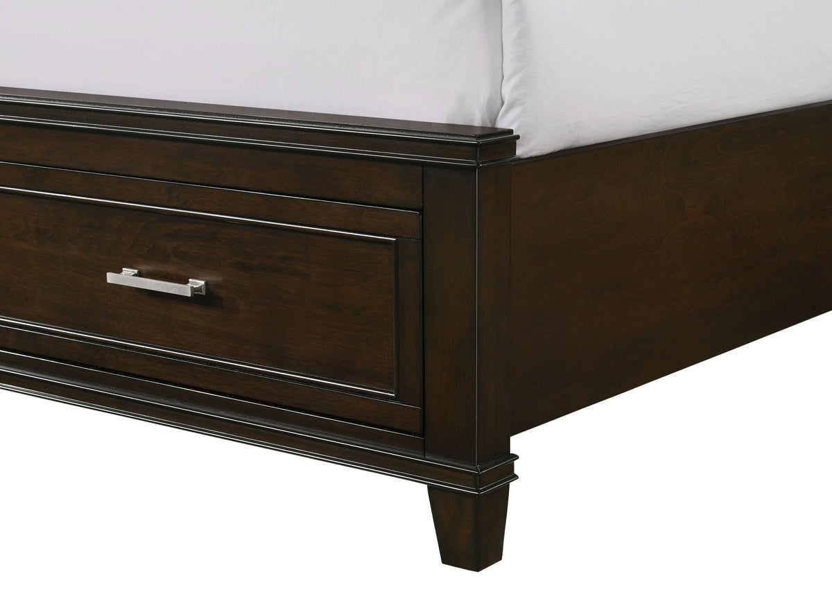 Ample Storage Bed with X Headboard - White, Gray, or Dark Brown, photo 11 of 15