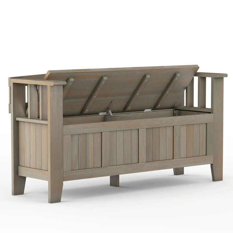 Acadian - Entryway Storage Bench, Handcrafted by HouseOfZazla