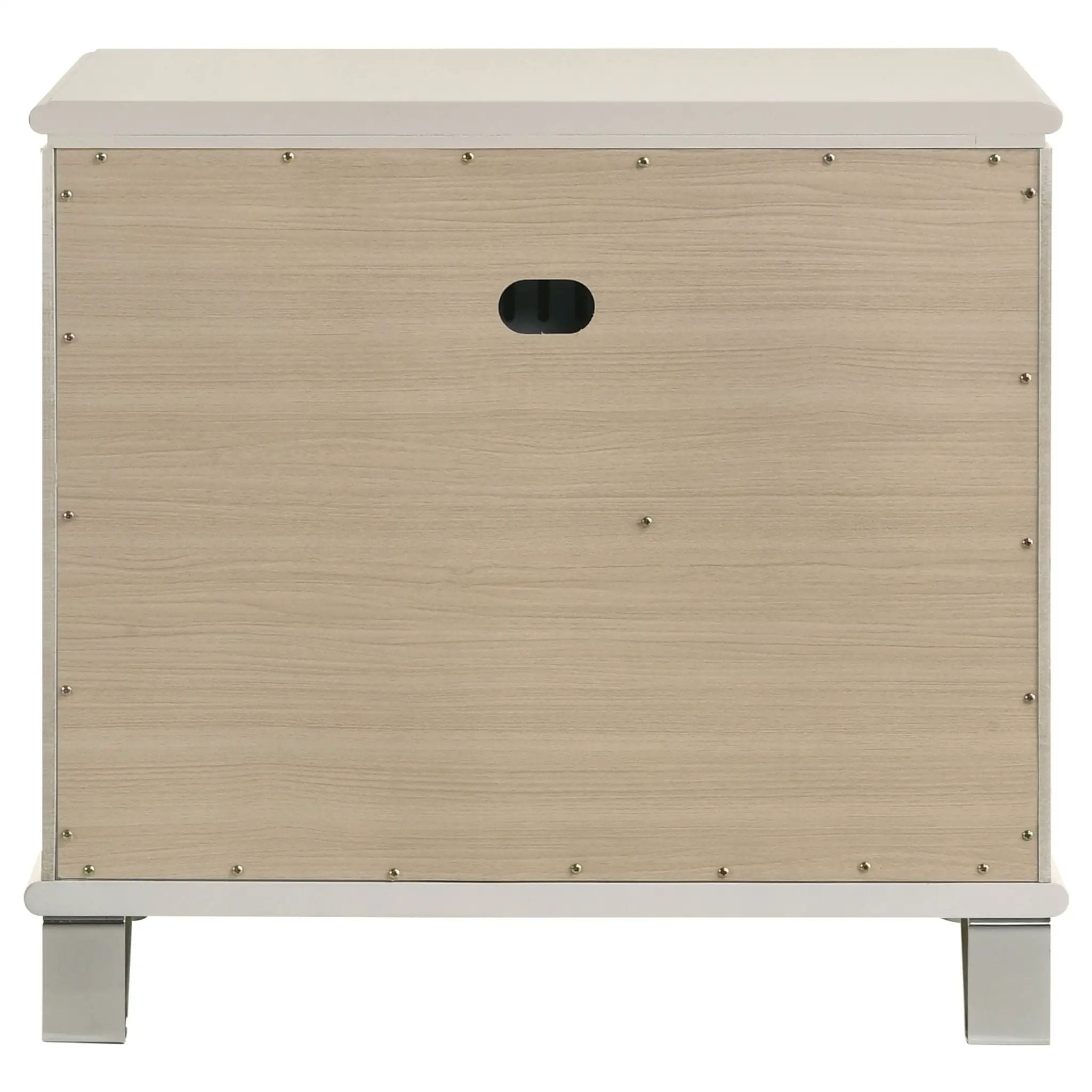 Olivia 2-drawer Nightstand Bedside Table Pearl White by Unique Piece Furniture