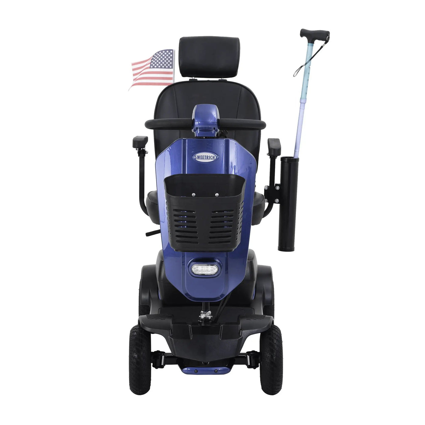 Max Plus - 4 Wheels Outdoor Compact Mobility Scooter With 2 Pieces X 20Ah Lead Acid Battery, 16 Miles, Cup Holders & USB Charger Port by HouseOfZazla