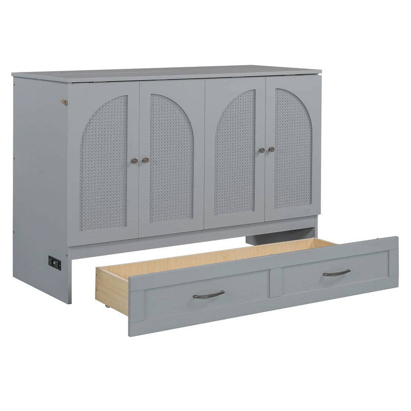 Murphy Bed With Large Drawers by Unique Piece Furniture