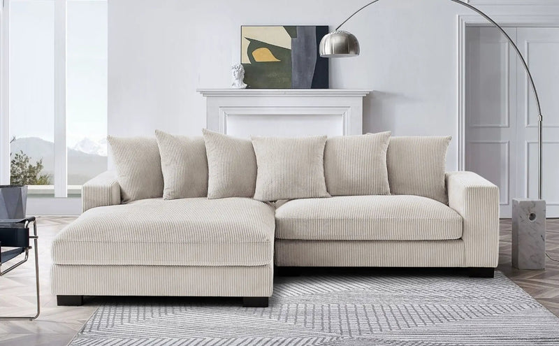 Luxe - Oversized 2 Piece Sectional Couches For Living Room, L Shaped Sofa With Chaise by Unique Piece Furniture