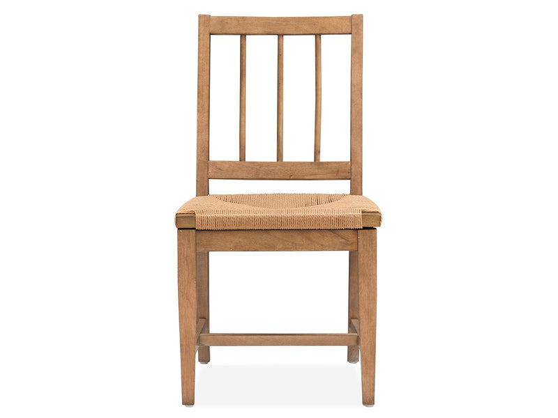Lindon - Dining Side Chair With Paper Cord Seat (Set of 2) - Light Brown, photo 6 of 7