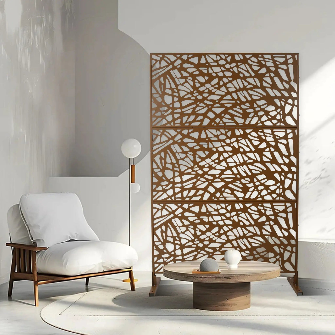 Outdoor & Indoor Freestanding Decorative Privacy Screen by HouseOfZazla