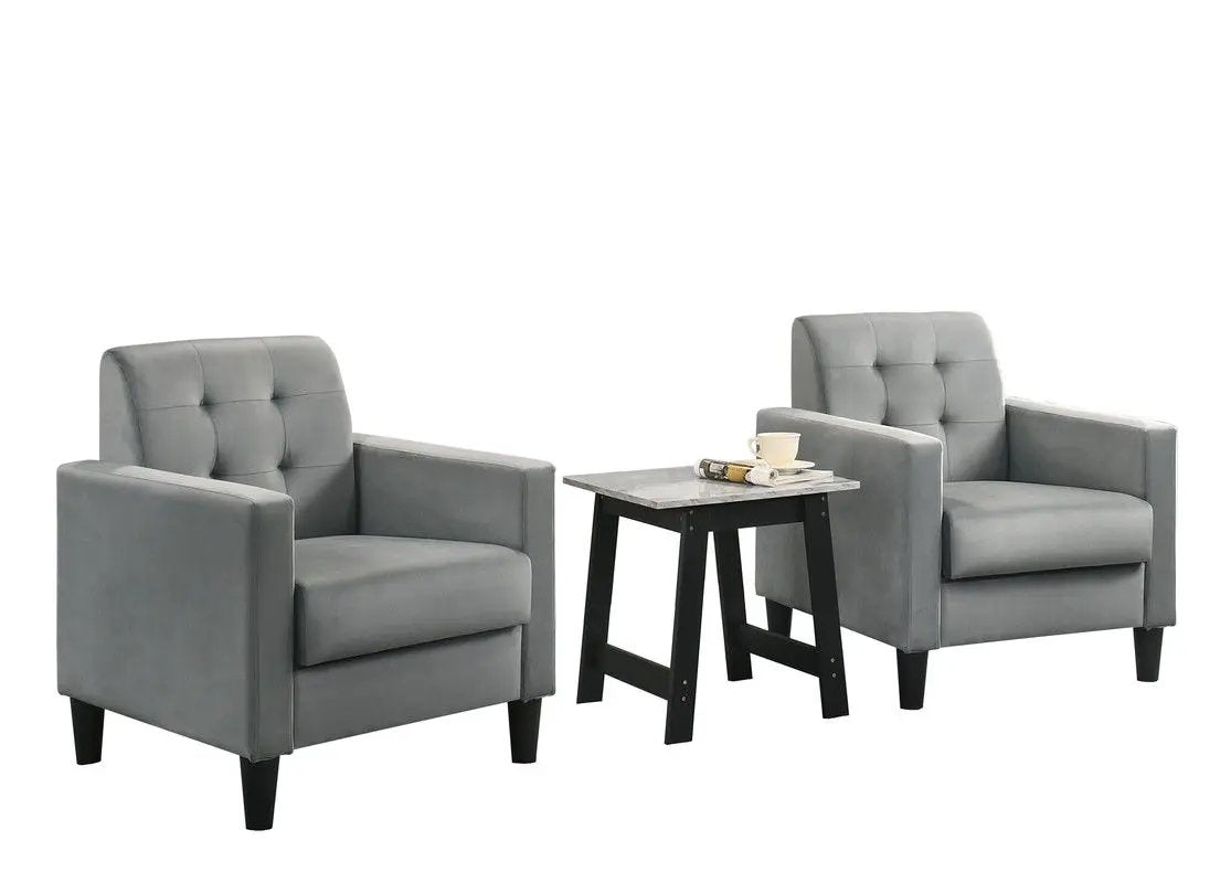 Hale - Armchairs And End Table Living Room (Set of 3) by HouseOfZazla