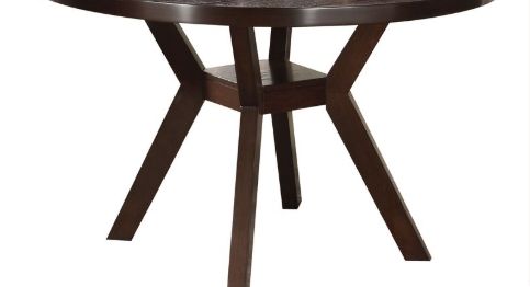 Drake Round Dining Table with Minimalist Design - Espresso, photo 3 of 4