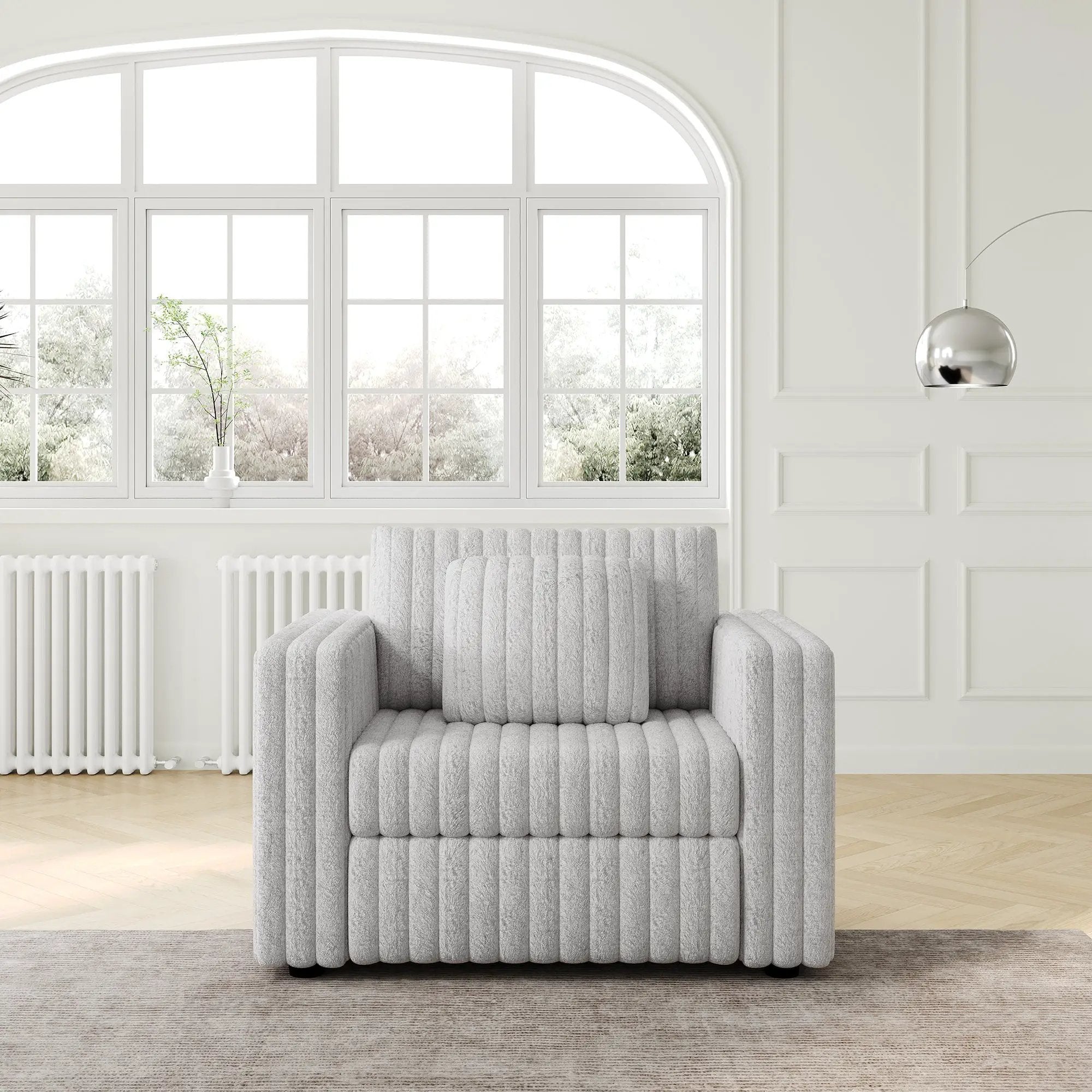 44.9" Modular Sofa Single - Light Gray by HouseOfZazla