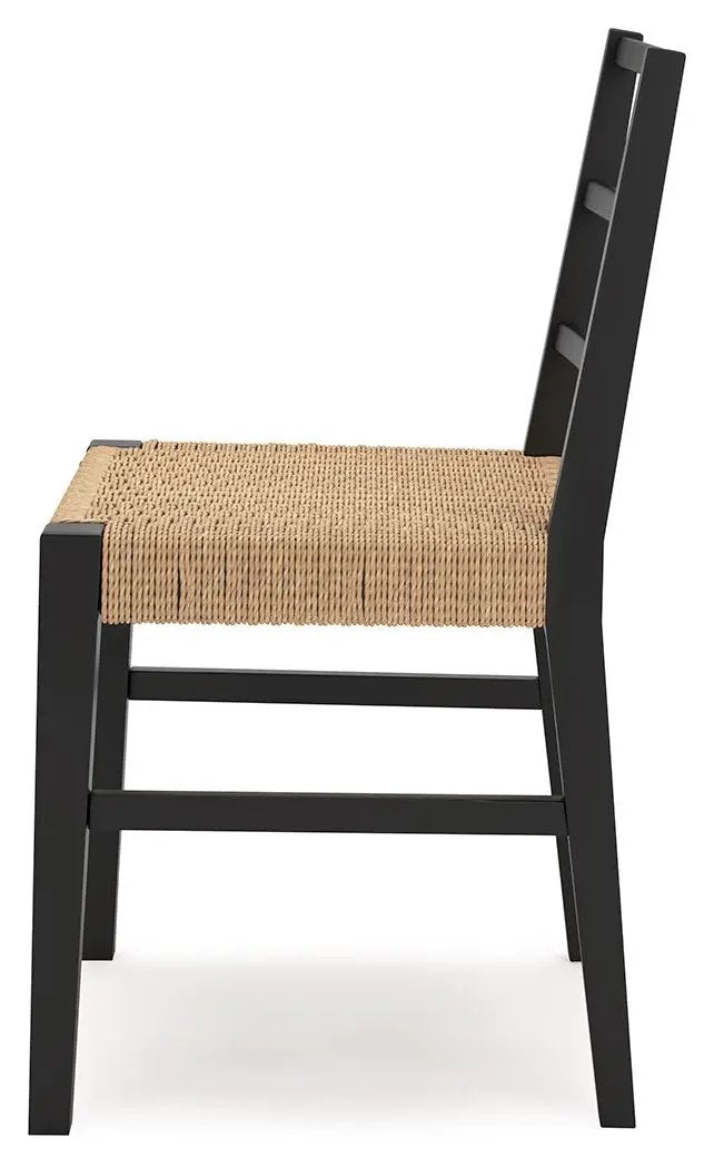 Isanti - Dining Room Side Chair (Set of 2) - Light Brown / Black by Unique Piece Furniture