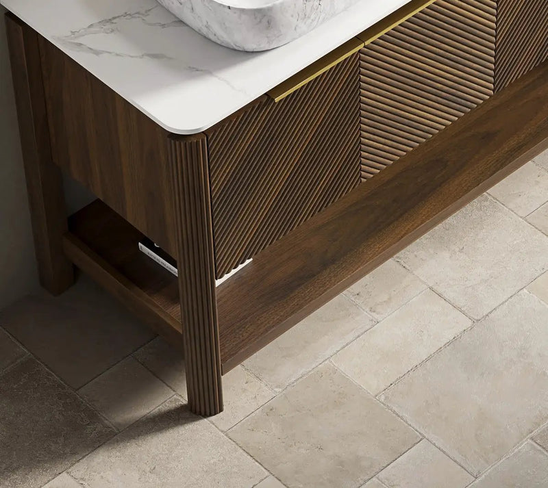 Indigo 60'' Freestanding Cabinet with 4 Doors & Open Shelf by HouseOfZazla