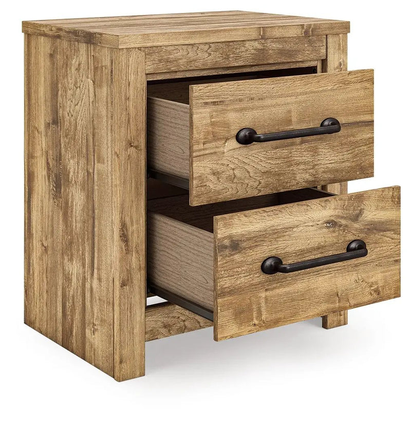 Maystonna - Two Drawer Night Stand - Brown by Unique Piece Furniture