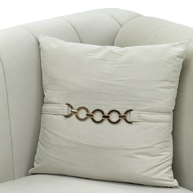 Modern Velvet Upholstered Sofa Set of 2 by HouseOfZazla