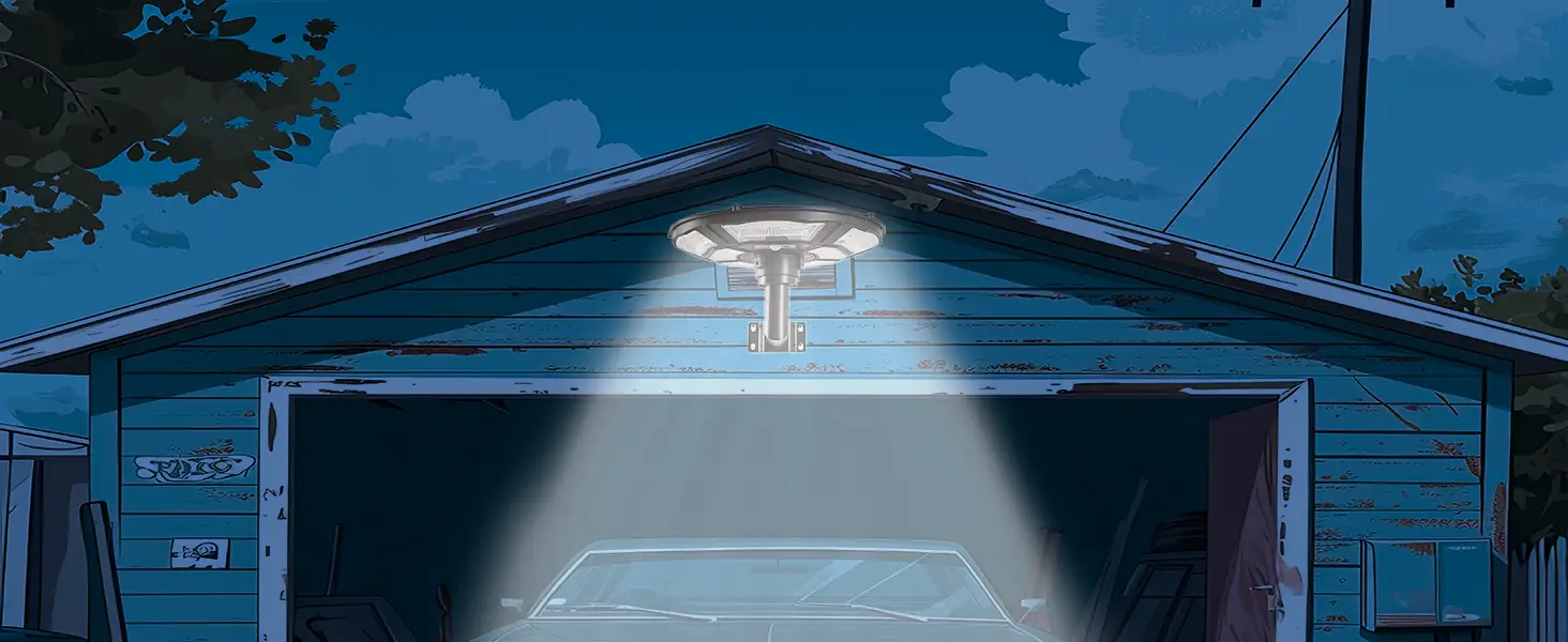 1500W Solar UFO Motion Sensor All in one Solar Garden Street Light With Remote Control by Outdoor Solar Outlet