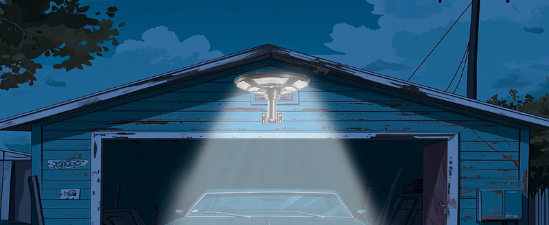 1500W Solar UFO Motion Sensor All in one Solar Garden Street Light With Remote Control by Outdoor Solar Outlet