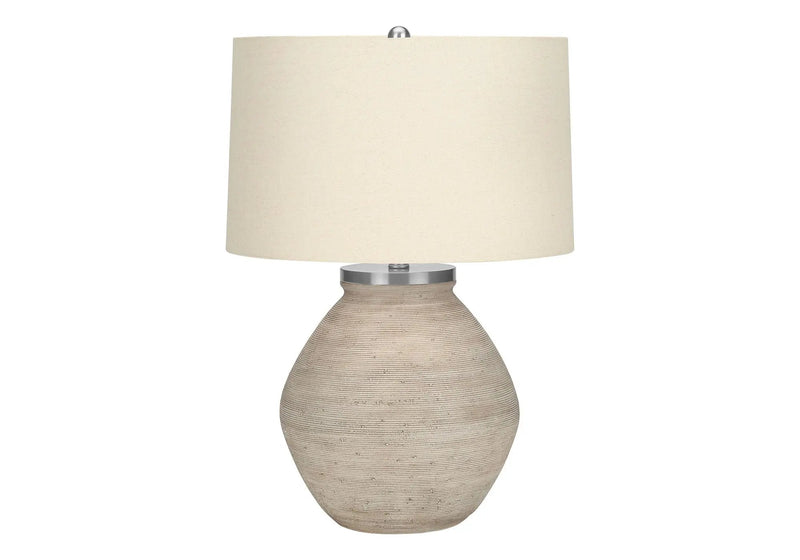 Lighting Table Lamp Concrete Resin Contemporary - Cream by HouseOfZazla