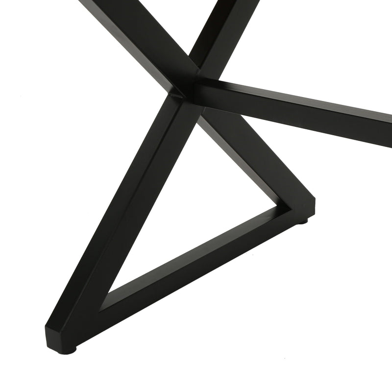Rolando Outdoor Aluminum Dining Table with Steel Frame by HouseOfZazla