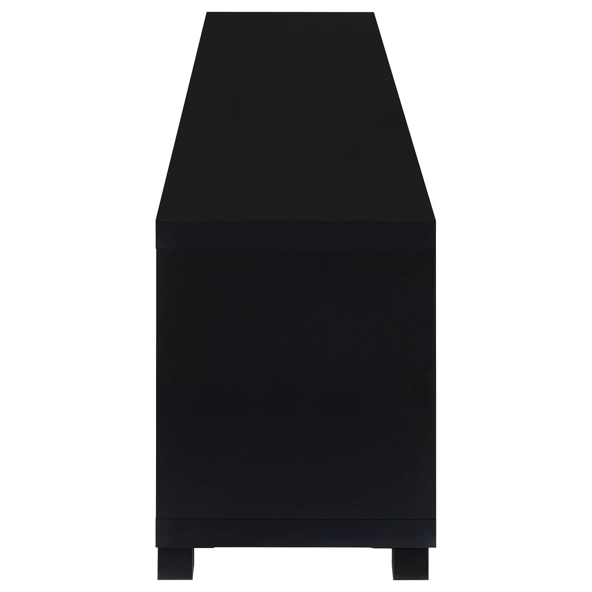 Jupiter 4-door Engineered Wood 79-inch TV Stand Black by Unique Piece Furniture