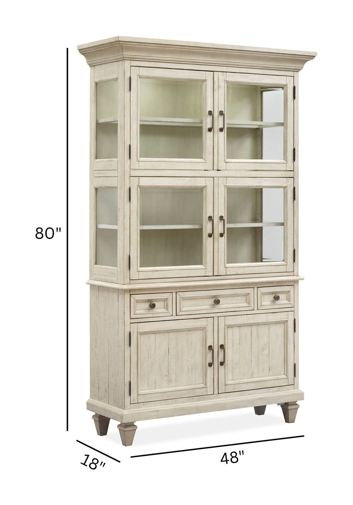 Newport - Dining Cabinet - Alabaster, photo 4 of 7
