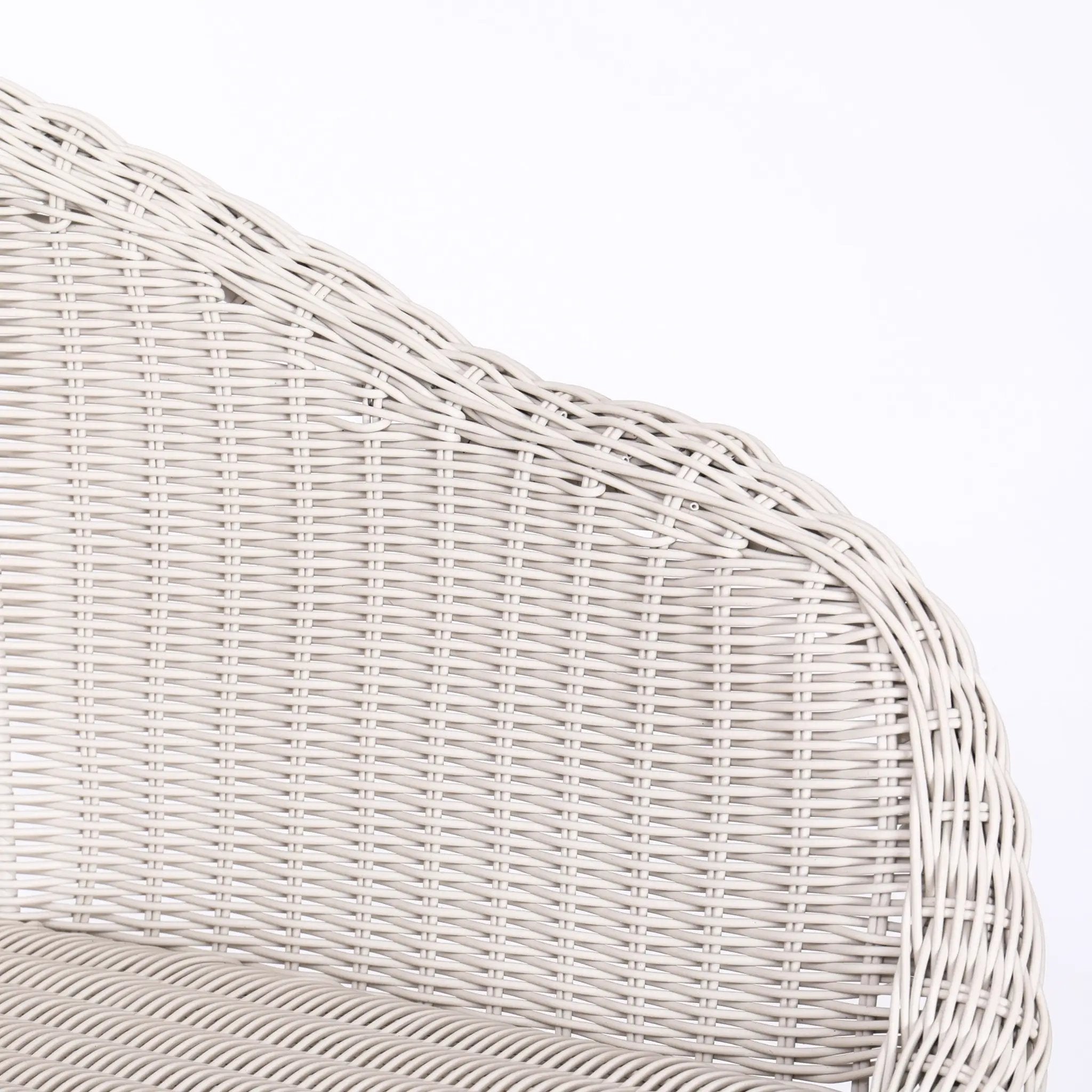 Ladd Outdoor Metal Wicker Barstool Set of 2 - Light Gray by HouseOfZazla