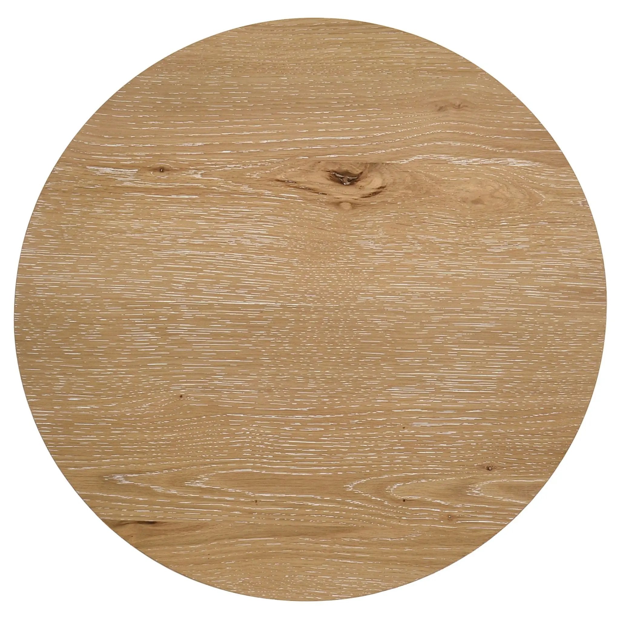 Kessler 2-piece Round Sculptural Wood Coffee Table Set Light Oak by Unique Piece Furniture
