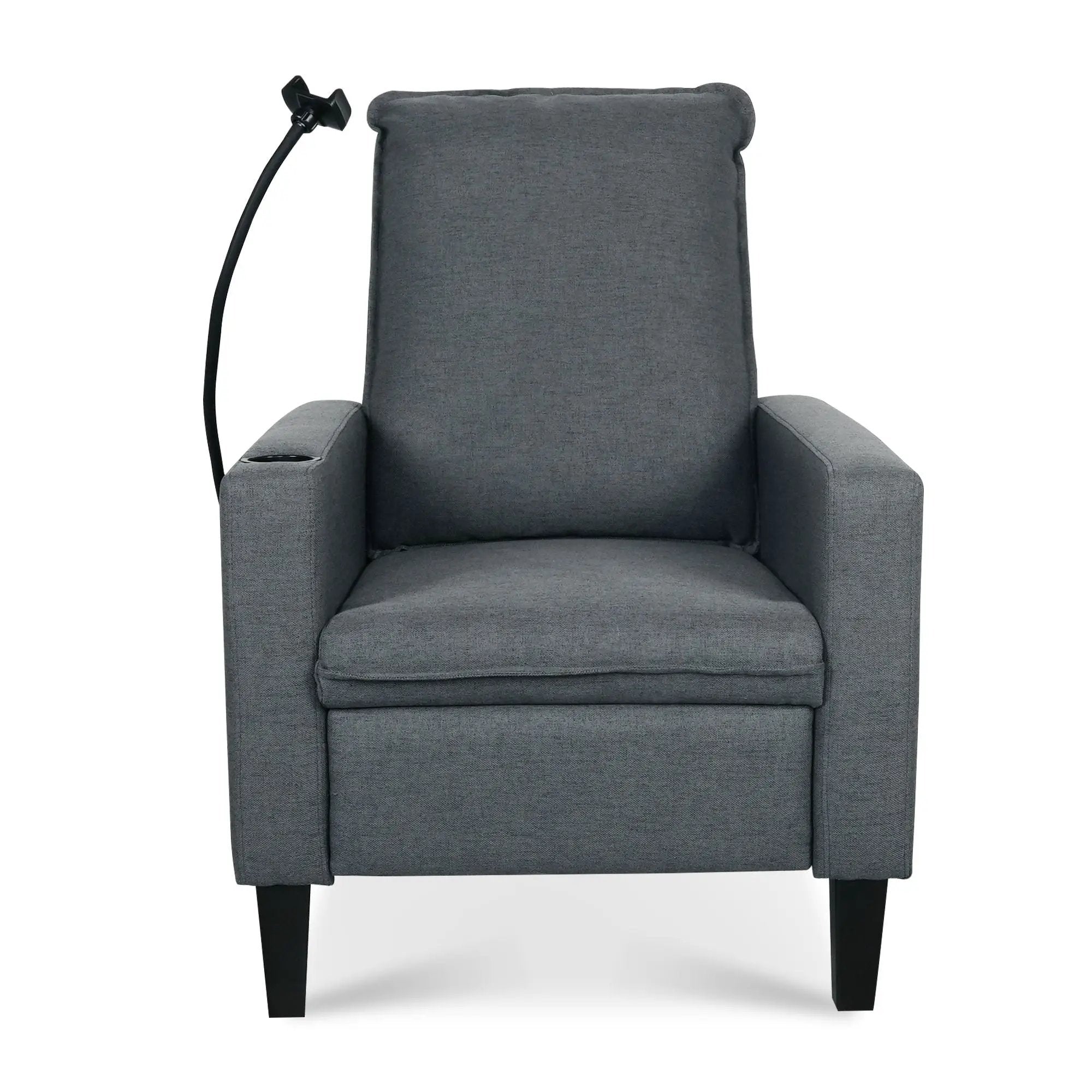 Recliner Chairs For Adults, Adjustable Recliner Sofa With Mobile Phone Holder & Cup Holder, Modern Reclining Chairs Fabric Push Back Recliner Chairs For Living Room, Bedroom by HouseOfZazla