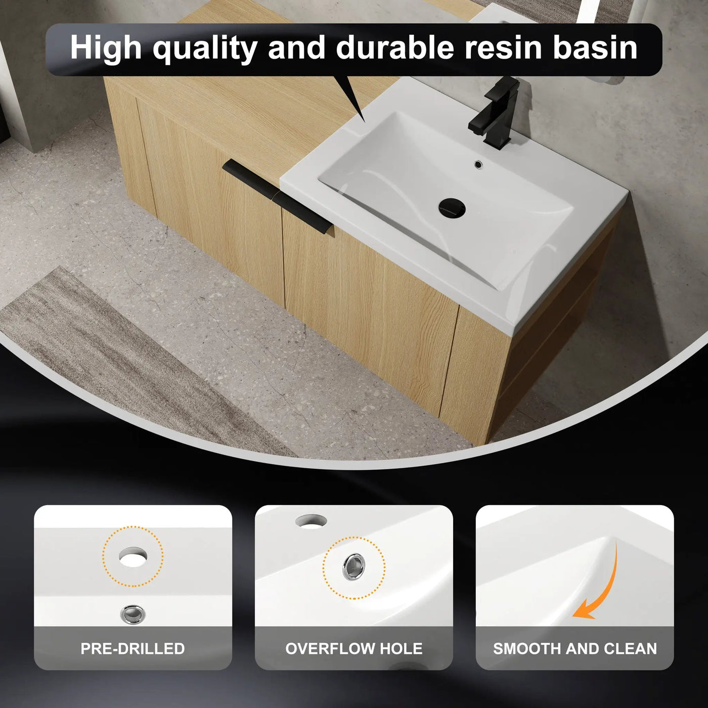 Modern Bathroom Vanity Sink Combo With Spacious Storage by HouseOfZazla