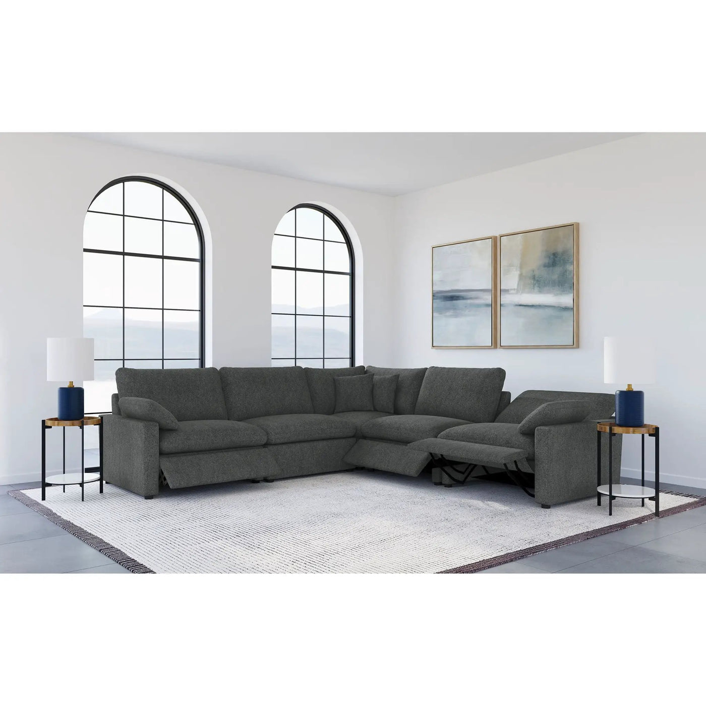 Hollander - Power Reclining Sectional by HouseOfZazla