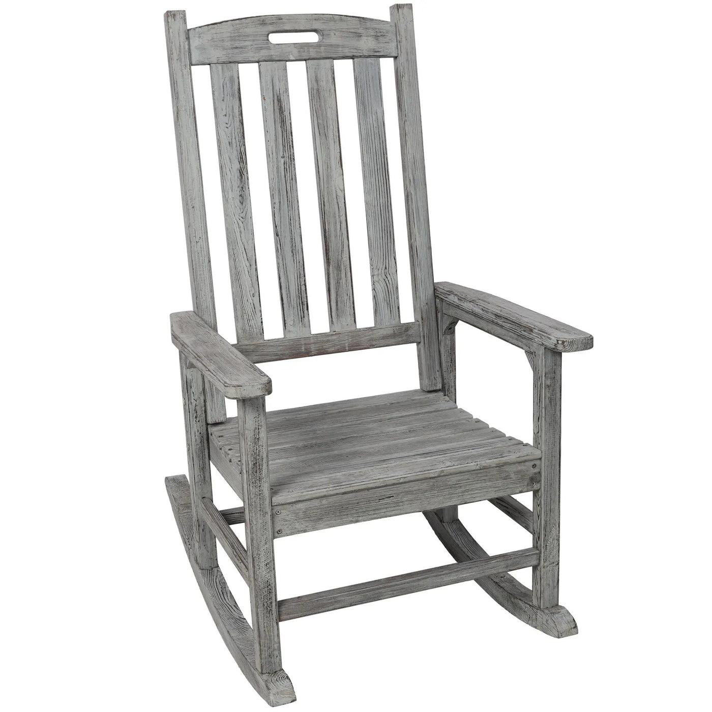 Oversized Porch Rocker Chair With Wide Seat And Tall Backrest by HouseOfZazla