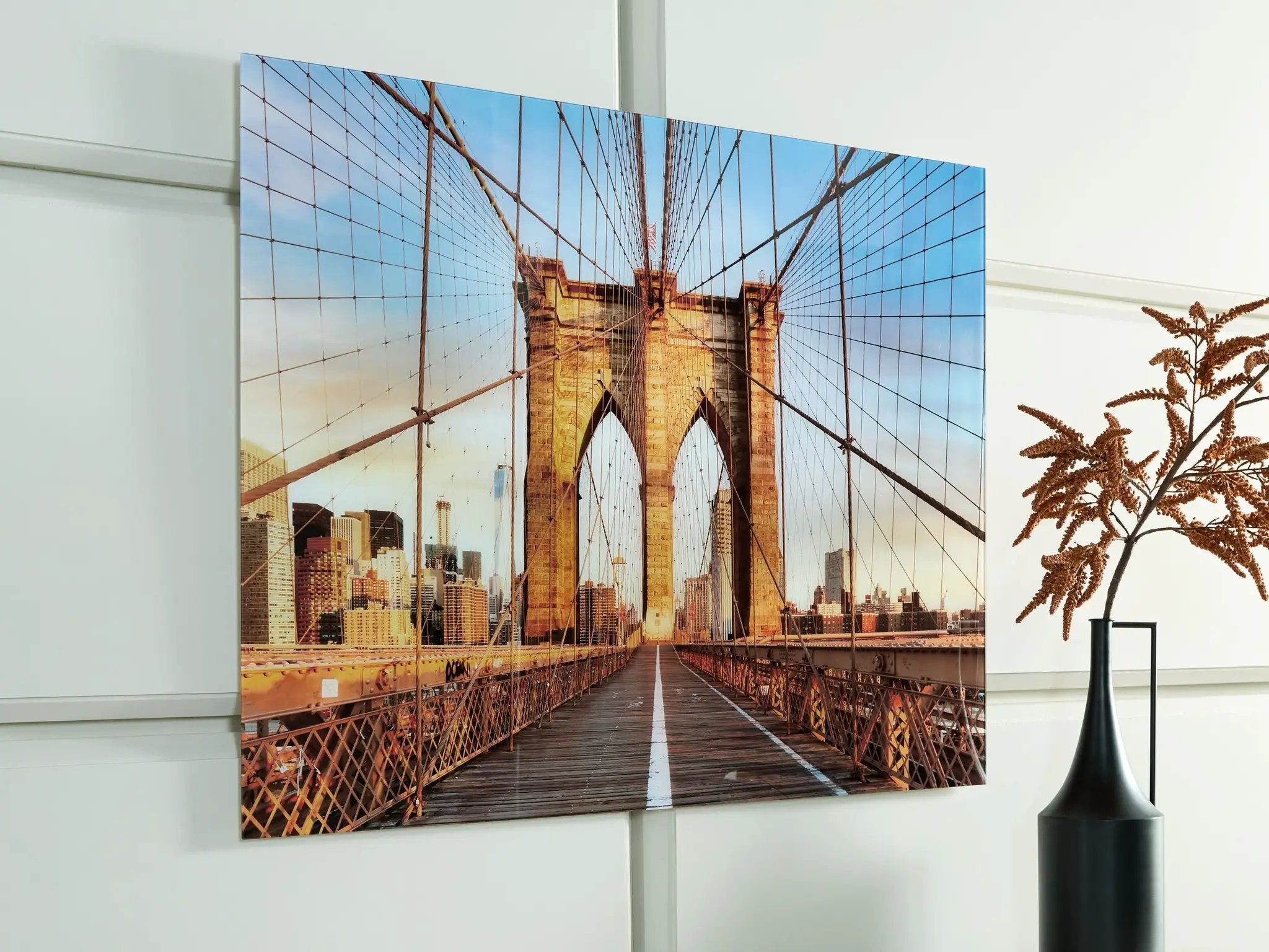 Shayward - Wall Art - Blue / Amber by Unique Piece Furniture