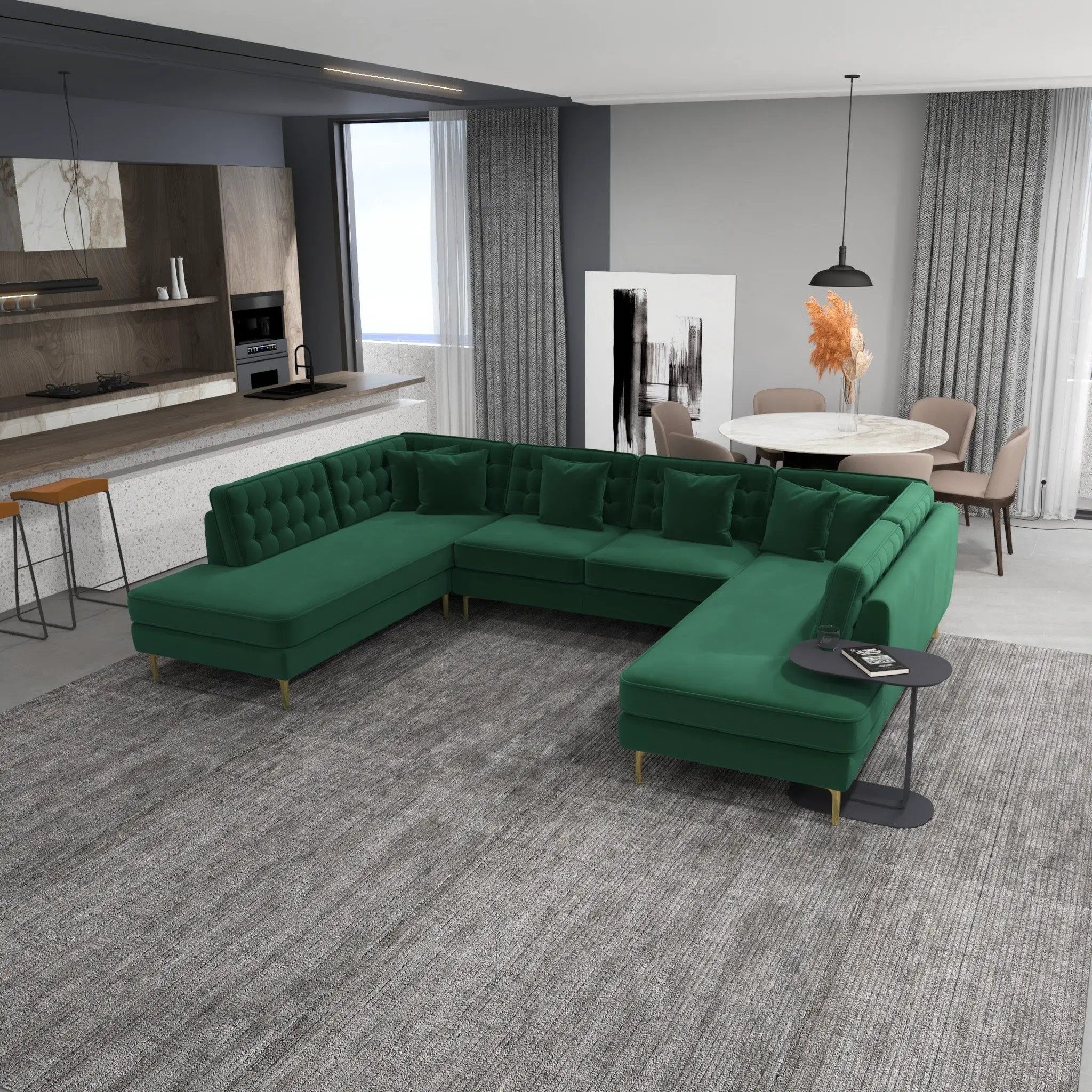 Brooke - Sectional Sofa by HouseOfZazla
