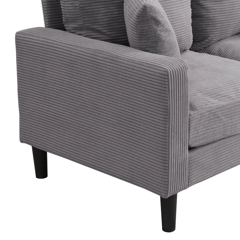 Modern Upholstered Loveseat Sofa, High Resilience by HouseOfZazla